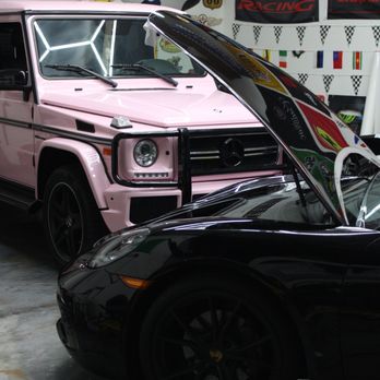 BSMNT Customs - G wagon and Porsche getting wrapped - Vehicle Wraps Near Me - San Bernardino, California
