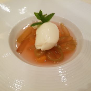 Ristorante Rossini - Rhubarb soup - Italian Near Me - Dusseldorf, NW Ristorante Rossini - Rhubarb soup - Italian Near Me - Dusseldorf, NW