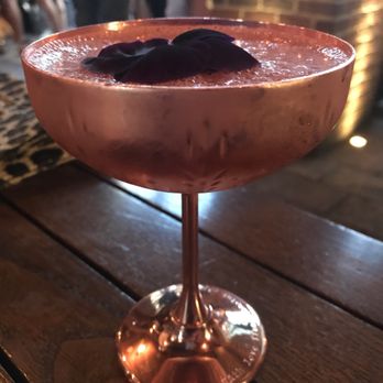 Refinery Rooftop - Loved the copper cocktail glass - Lounges Near Me - New York, New York