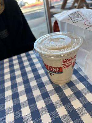 Photo of Mighty Fine Burgers - Austin, TX, US. Root beer milkshake