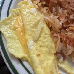 Cornfield Cafe - Sunrise meal, so yum except gross cheese