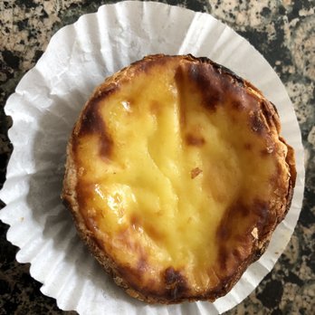 Matos Bakery - The last pasteis de nata out of 4 we bought. I had to catch my flight to Logan back to Las Vegas. - Bakeries Near Me - Pawtucket, Rhode Island