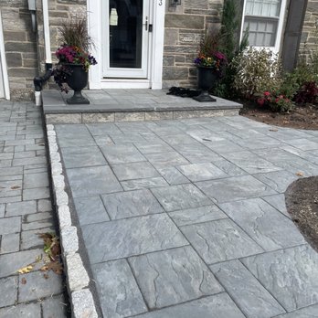 Fieldscaping - Paver walkway and front step - Landscaping Near Me - Union, New Jersey