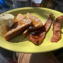 French toast and side of bacon