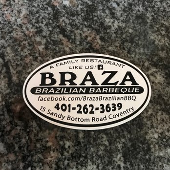Braza Brazilian BBQ - Magnet with Facebook link.. - Brazilian Near Me - Coventry, Rhode Island