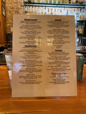 Menu photo 5 The Angry Goat Pub & Kitchen Ogden, UT