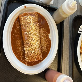 Oscar’s Taco Shop - Grilled Chicken Burrito-wet style w/enchilada sauce. - Tacos Near Me - Surprise, Arizona