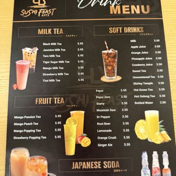 Sushi Feast - Drink menu - Sushi Bars Near Me - Ocala, Florida Sushi Feast - Drink menu - Sushi Bars Near Me - Ocala, Florida