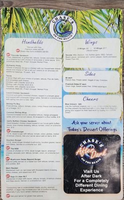 Menu photo 6 Chase's on the Beach New Smyrna Beach, FL
