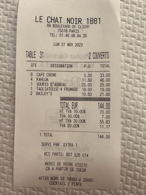 Restaurant Le Chat Noir by null