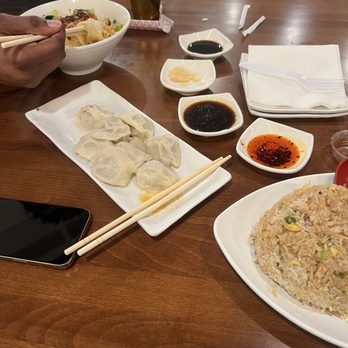 Dumpling Master - Beef and Onion Dumplings, Fried Rice with Egg, Wide Hand Pulled Noodle - Noodles Near Me - Rancho Cucamonga, California