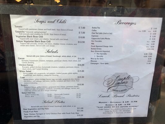 Menu photo 6 Simple Simon's Bakery & Bistro Riverside, CA Menu photo 6 Simple Simon's Bakery & Bistro Riverside, CA