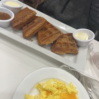 JAM Eateries - Churro waffles and scrambled eggs - Breakfast & Brunch Near Me - Ellicott City, Maryland