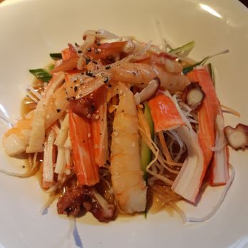 Inaka Sushi - Sunomono salad.  Very fresh, good pieces of octopus. - Japanese Near Me - Caledon, Ontario