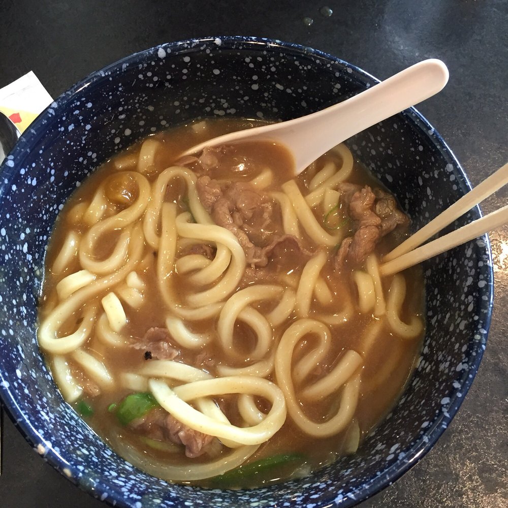 Chaya - Curry Udon (green onion and thin sliced beef in it) - Ramen Near Me - Banff, Alberta Chaya - Curry Udon (green onion and thin sliced beef in it) - Ramen Near Me - Banff, Alberta