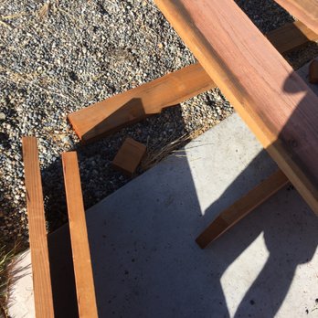 O.K. Lumber - Uneven length boards, as seen on the left. Picture shows board that isn't even 8' long, as per standard dimensions. - Building Supplies Near Me - San Carlos, California