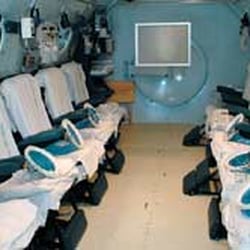 HyOx Medical Treatment Center - Inside the 12-patient hyperbaric chamber