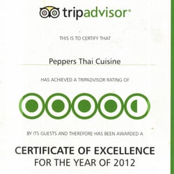 Peppers Thai Palm Springs - 4 1/2 Stars on Tripadvisor