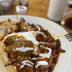 Frida's Breakfast & Lunch - The Cochinita Hash. Incredible! Forgot to get a pic when it came - this is the other half!
