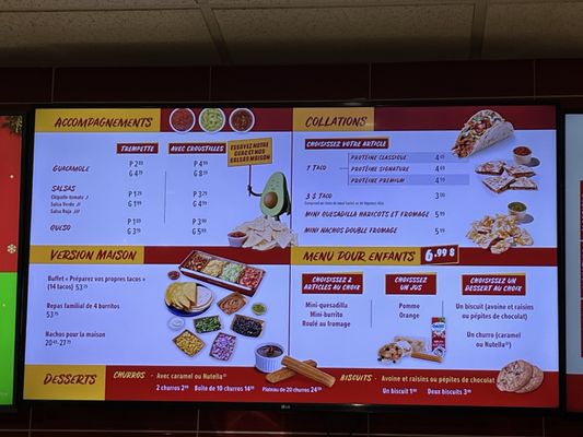 Menu photo 2 Quesada Burritos & Tacos Drummondville, QC Menu photo 2 Quesada Burritos & Tacos Drummondville, QC