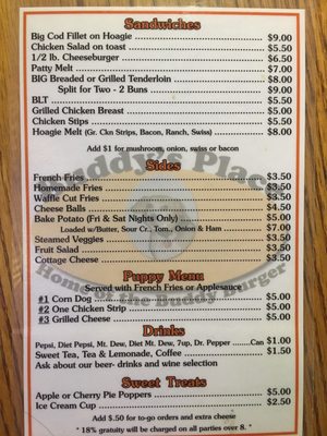 Menu photo 1 Buddy's Place Lancaster, MO