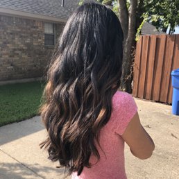 Partial balayage with long layers Partial balayage with long layers