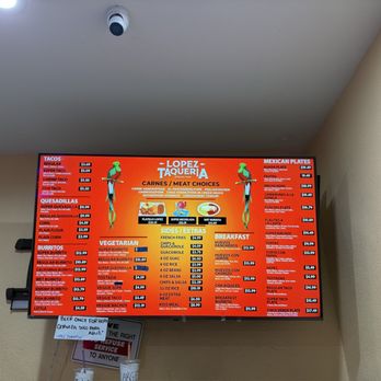 Lopez Taqueria 2 - Menu - Mexican Near Me - San Jose, California Lopez Taqueria 2 - Menu - Mexican Near Me - San Jose, California