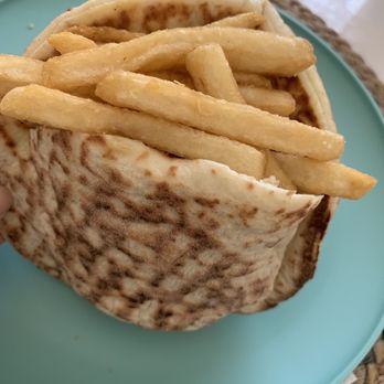 Falafel Stop - Chicken shawarma before my daughter picked all the fries off and ate it lol - Falafel Near Me - Sunnyvale, California