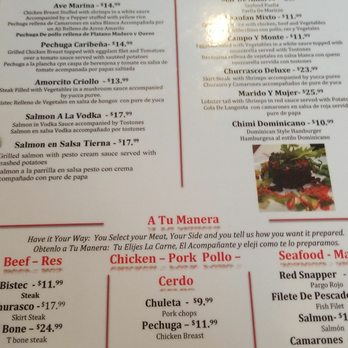 Mi Casa Restaurant - 1 part of the menu - Dominican Near Me - Utica, New York Mi Casa Restaurant - 1 part of the menu - Dominican Near Me - Utica, New York