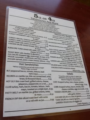 Menu photo 7 5th On 4th Sandwiches Olympia, WA
