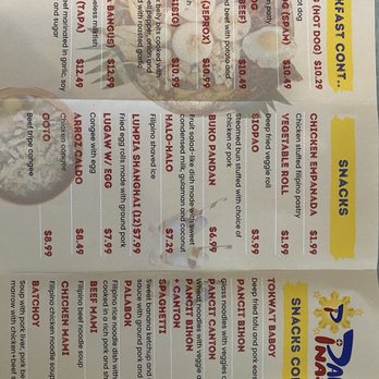 Pang Inasal - Menu 1 - Breakfast & Brunch Near Me - West Covina, California Pang Inasal - Menu 1 - Breakfast & Brunch Near Me - West Covina, California