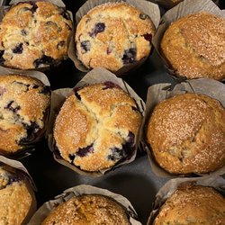 Honeybee Bakery - Fresh blueberry and banana muffins