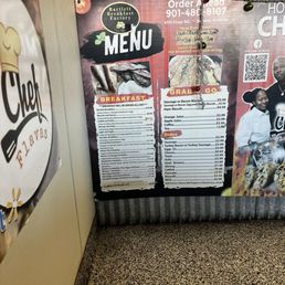 Breakfast menu Breakfast menu