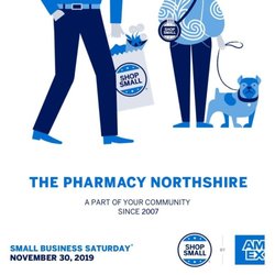 Pharmacy Northshire - Stop in to see us Nov 30th, 2019, to celebrate Small Business Saturday and enter to win one of three gift certificates to be given away!