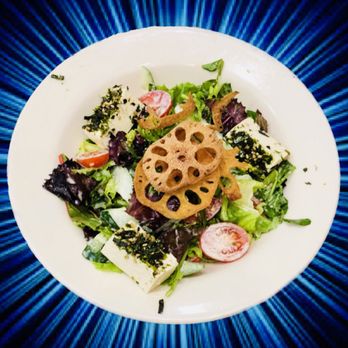 Habitant at Nordstrom - Miso Tofu Salad. Tasty. Lotus root chips were yummy!! - Cocktail Bars Near Me - Honolulu, Hawaii