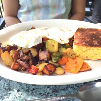 Betty's - Veggie hash. Cornbread was delicious. - New American Near Me - Buffalo, New York Betty's - Veggie hash. Cornbread was delicious. - New American Near Me - Buffalo, New York