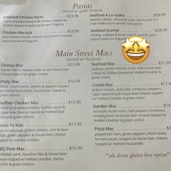 The Main Street Grill - CHECK OUT THESE MAC & CHEESE CHOICES!!! - Seafood Near Me - Lock Haven, Pennsylvania The Main Street Grill - CHECK OUT THESE MAC & CHEESE CHOICES!!! - Seafood Near Me - Lock Haven, Pennsylvania