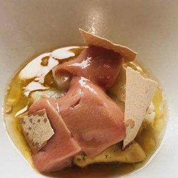Smyth - ~Dungeness crab and foie gras with scrambled kani miso~ - New American Near Me - Chicago, Illinois