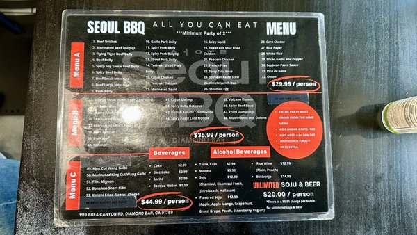 Menu photo 8 Seoul BBQ Diamond Bar, CA Menu photo 8 Seoul BBQ Diamond Bar, CA