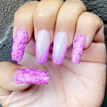 Plus Q Nails - My nail set from yesterday - Nail Salons Near Me - Los Angeles, California Plus Q Nails - My nail set from yesterday - Nail Salons Near Me - Los Angeles, California