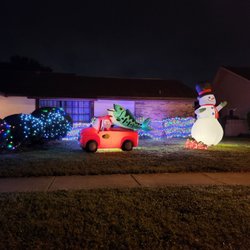 Lights of Lake Park - Santa with a giant fish