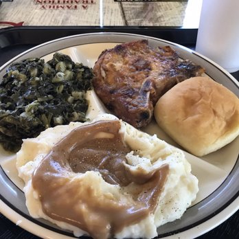 Cutts Restaurant - a plate of meat, mashed potatoes, and gravy - Southern Near Me - Enterprise, Alabama