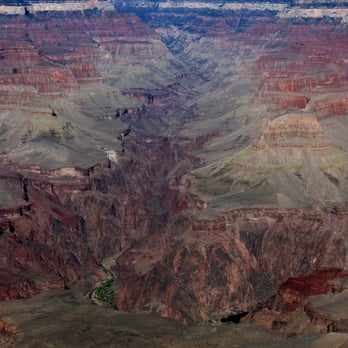 Phantom Ranch - View of Phantom Ranch from the South Rim of the Grand Canyon.  It's a seven mile hike (and a mile down) to Phantom Ranch. - Hotels Near Me