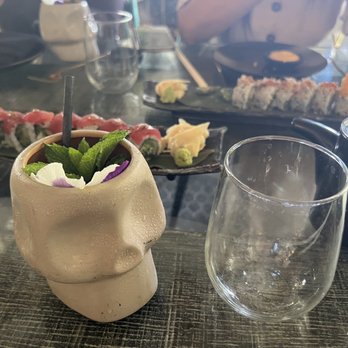 Salvaje - Mezcal/tequila cocktail comes in the cool skull cup - Japanese Near Me - Miami, Florida Salvaje - Mezcal/tequila cocktail comes in the cool skull cup - Japanese Near Me - Miami, Florida