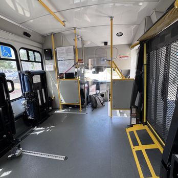 Community Transit Service - Interior of shuttle - Public Transportation Near Me - Corsicana, Texas Community Transit Service - Interior of shuttle - Public Transportation Near Me - Corsicana, Texas
