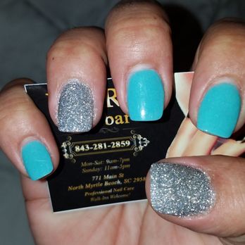 Noire Nail Bar - Broken dip nail fix on thumb and ring finger - Nail Salons Near Me - North Myrtle Beach, South Carolina Noire Nail Bar - Broken dip nail fix on thumb and ring finger - Nail Salons Near Me - North Myrtle Beach, South Carolina