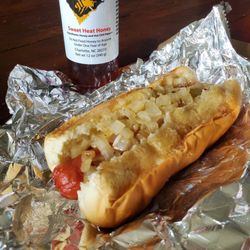 Try the Hot Honey Brat = Flavor + a little sweet heat ( from local Jackson Family Honey)