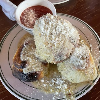 Pizza Bruno - Garlic Knots with Sauce - Pizza Near Me - Orlando, Florida Pizza Bruno - Garlic Knots with Sauce - Pizza Near Me - Orlando, Florida