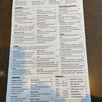 Breakers Breakfast, Brunch & Lunch - Back of menu - Breakfast & Brunch Near Me - Pacifica, California