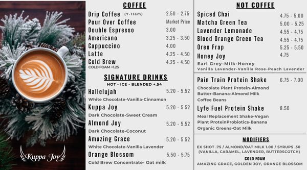 Menu photo 4 Kuppa Joy Coffee House Fresno, CA Menu photo 4 Kuppa Joy Coffee House Fresno, CA